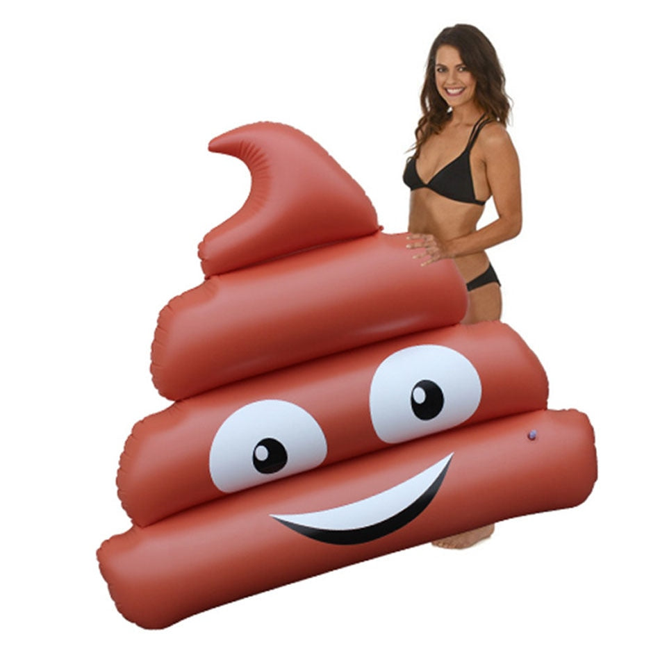 Inflatable Shit Giant Pool Float Toys Swimming